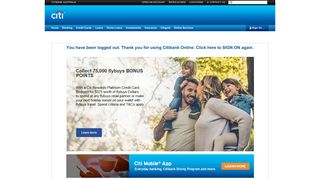 
                            4. Sign on to Citibank Online Banking | Citibank Australia - Citi Australia