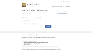 
                            9. Sign On to View Your Accounts | The Private Bank | Wells Fargo