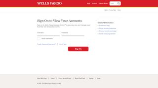 
                            7. Sign On to View Your Business Accounts | Wells Fargo