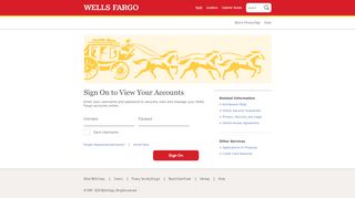 
                            5. Sign On to View Your Personal Accounts | Wells Fargo