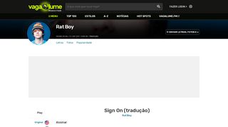 
                            11. Sign On (tradução) - Rat Boy - VAGALUME