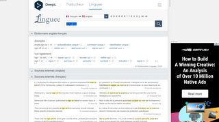 
                            6. sign on - Traduction française – Linguee