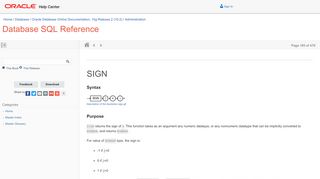 
                            6. SIGN - Oracle Docs
