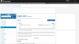 
                            7. sign out - Tiếng Anh-Tiếng Việt Từ điển - Glosbe