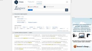 
                            2. sign out - Traducción al español – Linguee