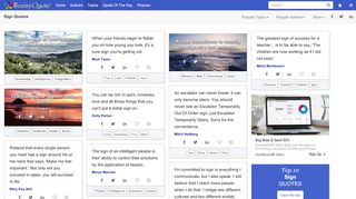 
                            1. Sign Quotes - BrainyQuote