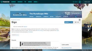 
                            8. Sign | RuneScape Wiki | FANDOM powered by Wikia