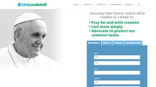 
                            8. Sign the Laudato Si' Pledge - Sign The Pledge - LiveLaudatoSi.org