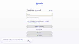 
                            12. Sign Up | 14 Day Free Trial | Algolia