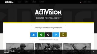 
                            10. Sign Up - Activision Account