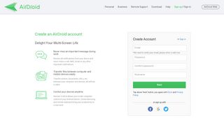 
                            1. Sign up | AirDroid