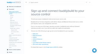 
                            11. Sign up and connect buddybuild to your source code repository ...