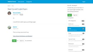 
                            7. Sign Up and Login Pages - Mobirise Forums