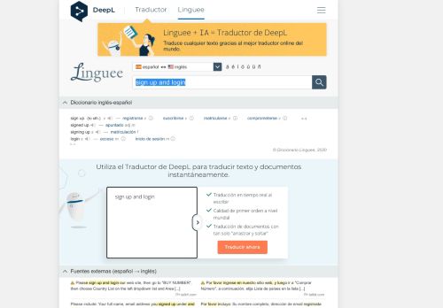 
                            7. sign up and login - Traducción al español – Linguee