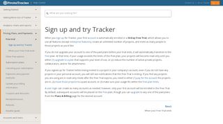 
                            11. Sign up and try Tracker - Pivotal Tracker