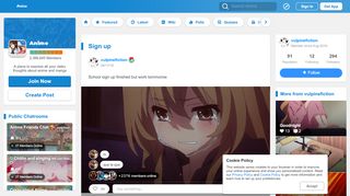 
                            3. Sign up | Anime Amino - Amino Apps