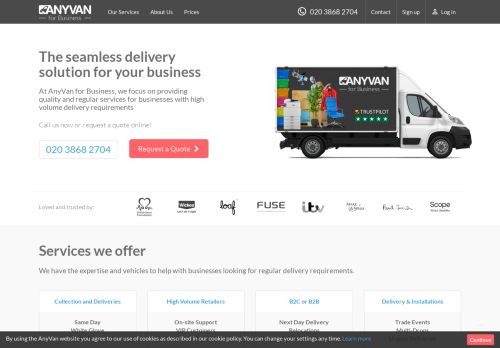 
                            5. Sign Up - AnyVan for Business