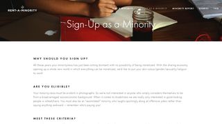 
                            11. Sign Up as a Minority — Rent-A-Minority