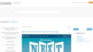 
                            8. Sign Up as a Parent – Schoology Support