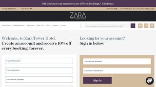 
                            11. Sign up as a Zara Tower Member