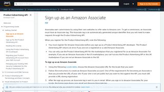 
                            5. Sign up as an Amazon Associate - Product Advertising API