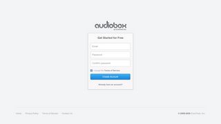 
                            5. Sign up - AudioBox