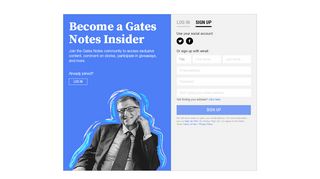 
                            5. Sign-Up | Bill Gates - Gates Notes