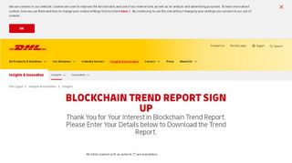 
                            5. Sign Up - Blockchain Trend Report | DHL | Egypt