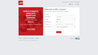 
                            2. Sign Up - BOL Careers!