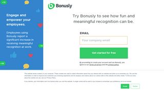 
                            2. Sign Up - Bonusly