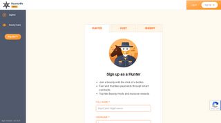 
                            5. Sign up | Bounty0x