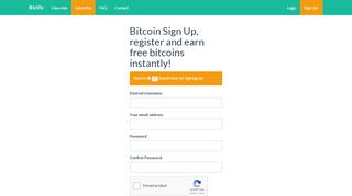 
                            3. Sign Up! - BtcVic Earn Bitcoins - Bitcoin Advertising