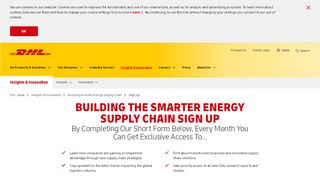 
                            5. Sign Up - Building Smarter Energy Supply Chain | DHL | Qatar