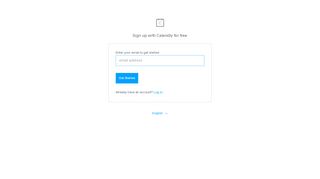 
                            2. Sign up - Calendly