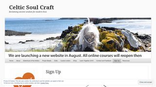 
                            12. Sign Up | Celtic Soul Craft