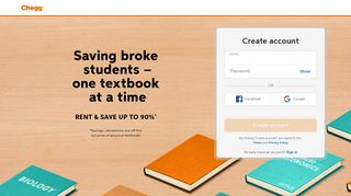 
                            2. Sign up - Chegg