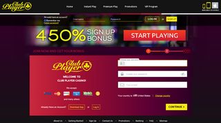 
                            2. Sign Up - Club Player Casino