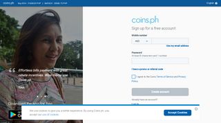 
                            4. Sign Up. - Coins.ph