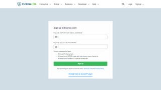 
                            9. Sign Up: Create an Escrow Account - Escrow.com