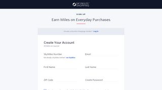 
                            8. Sign Up - Delta SkyMiles Shopping