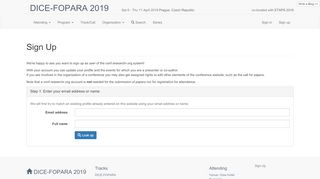 
                            11. Sign Up - DICE-FOPARA 2019 - researchr/conf