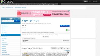 
                            6. sign up - dịch - Tiếng Anh-Tiếng Việt Từ điển - Glosbe