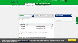 
                            6. sign-up fee : Englisch » Deutsch | PONS