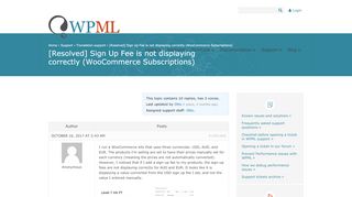 
                            9. Sign Up Fee is not displaying correctly (WooCommerce Subscriptions ...
