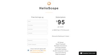 
                            3. sign up for a free trial - HelioScope: Advanced Solar Design ...