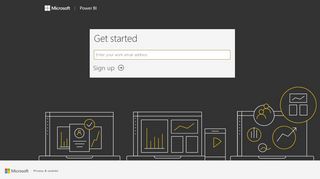 
                            3. sign up for a free trial - Sign in - Power BI
