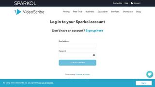 
                            5. Sign up for an account - Sparkol