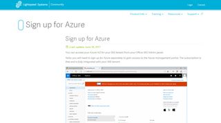 
                            9. Sign up for Azure - Lightspeed Systems Community Site