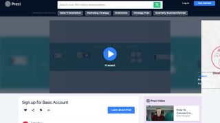 
                            6. Sign up for Basic Account by Katia Riva on Prezi