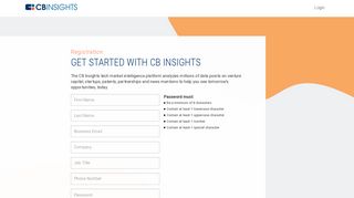 
                            4. Sign up for CB Insights